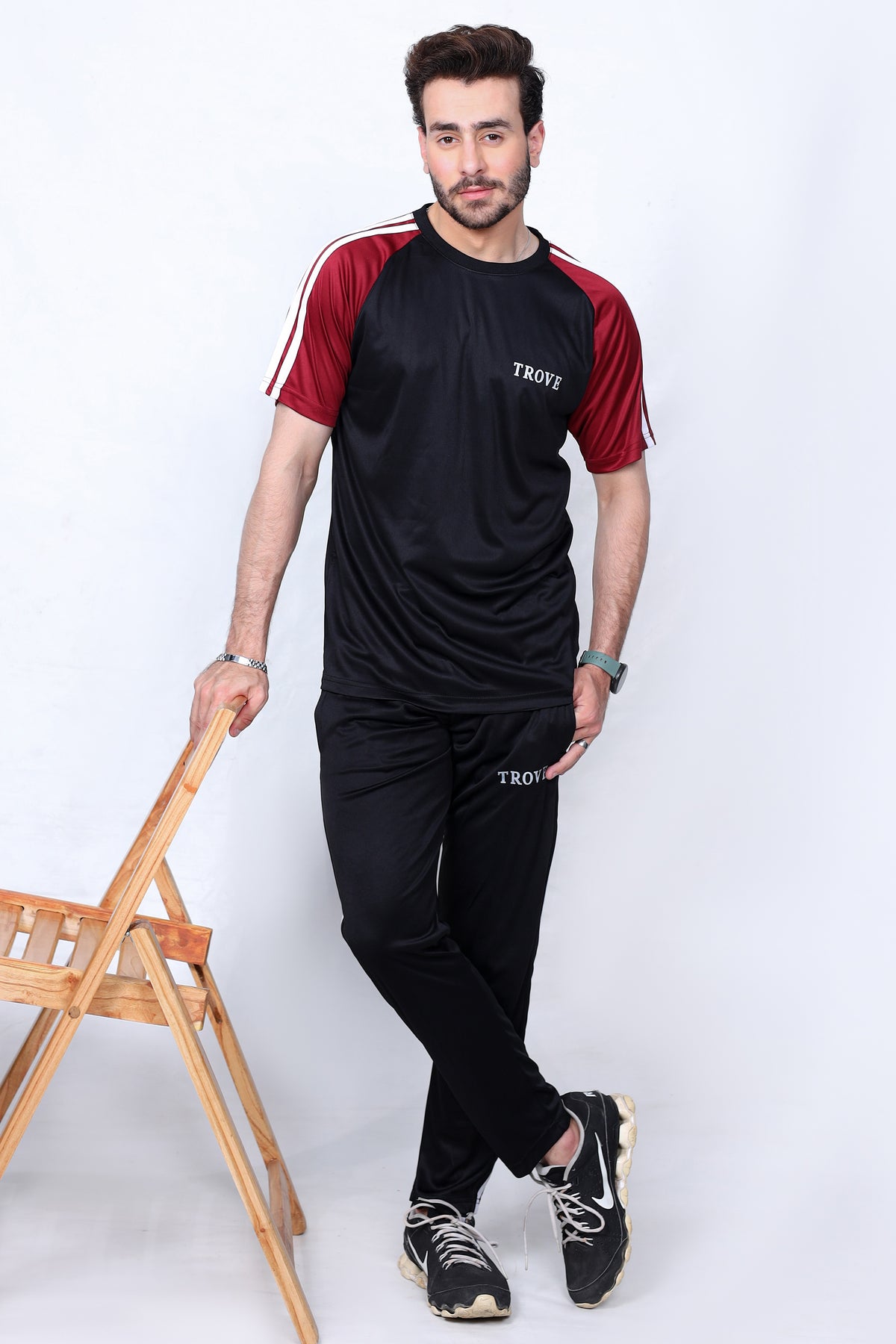 Crimson Noir Summer Track Suit